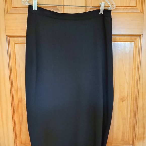 GRACE Elements Size L Black Stretch Ribbed 3 Piece Set Jacket Pencil Skirt Tank - Picture 8 of 14